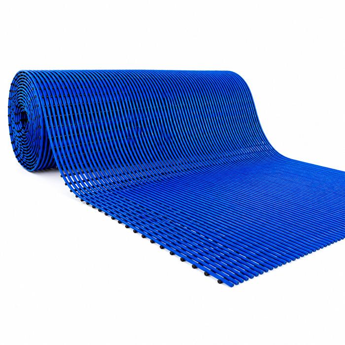 ALFOMBRA ANTIFATIGA Y ANTIDESLIZANTE TUBULAR PVC AZUL/ NEGRO EN ROLLO 0,60 x 10 MTS ROAMAT-2000