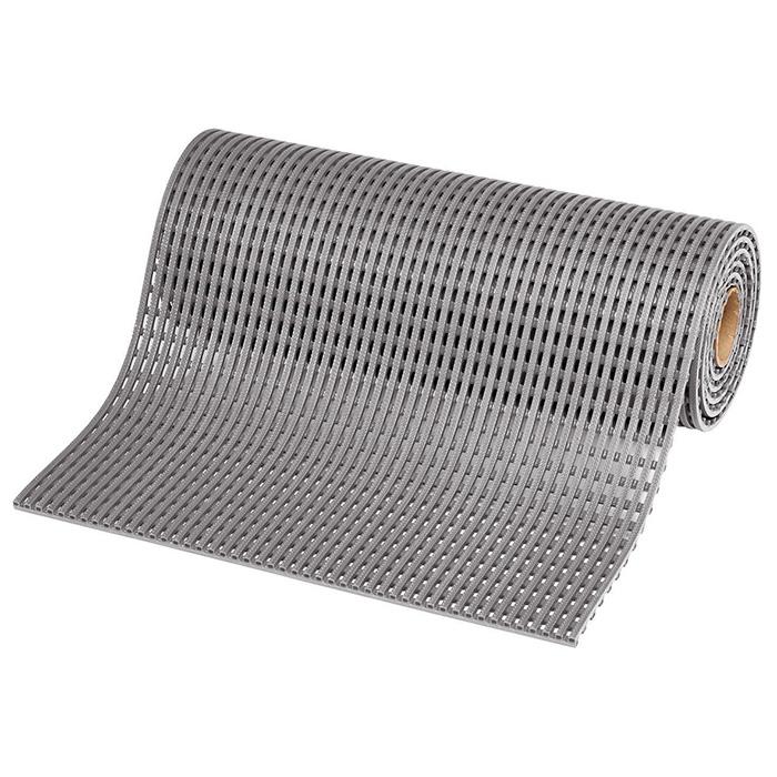 ALFOMBRA ANTIFATIGA REJILLA PVC GRIS ANTIDESLIZANTE EN ROLLO 0,90 x 10 MTS ROAMAT-2002